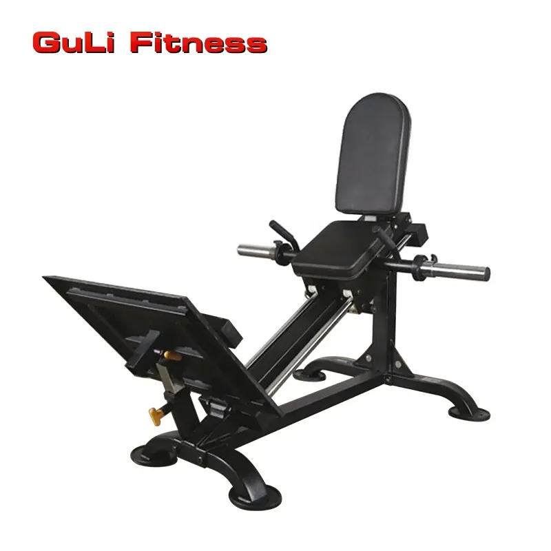 Guli Fitness Seated 45 Degree Leg Press Hack Squat Machine Gym Equipment Plate Loaded Compact Leg Sled Vertical Leg Curl Rack