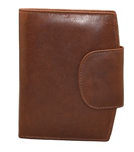 Women's Fashionable Bifold Vintage Latest Crazy Horse Leather Design Genuine Nylon Lining Multi <b>Card</b> <b>Holder</b> RFID Logo Short - Product Image 1