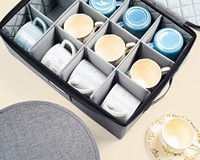 Étuis de transport rigides en tissu pour tasses à café, mugs, avec design pliable multifonctionnel