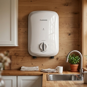 Calentador de Agua Eléctrico Instantáneo sin Tanque de 6kW, para Uso Doméstico, con Pantalla LED, Tubo de Calentamiento de Acero Inoxidable, Tipo Económico - Product Image 5