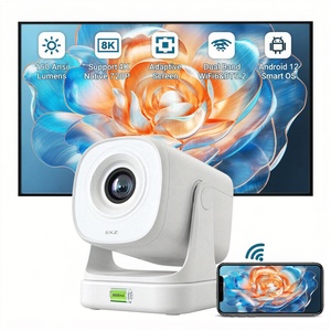 Projecteur de jeux vidéo Smart TV HD720P, mini projecteur de cinéma maison, WiFi 4K, Android 12, courte portée, rechargeable - Product Image 1
