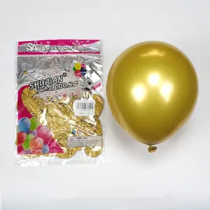 Китай (материк) 12 дюймов гелий круглый цвет воздушных шаров, хром металлический латексные воздушные шары для свадьбы, украшения для вечеринок по случаю Дня Рождения