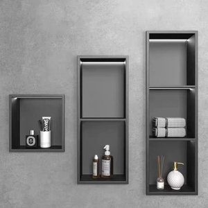 12 \ "Moderne En Acier Inoxydable Carré Simple Étagère Carrelable Douche Niches Murales Armoire <span class=keywords><strong>De</strong></span> Douche Intégrée <span class=keywords><strong>Niche</strong></span> <span class=keywords><strong>Salle</strong></span> <span class=keywords><strong>De</strong></span> Bains Rangement - Product Image 6