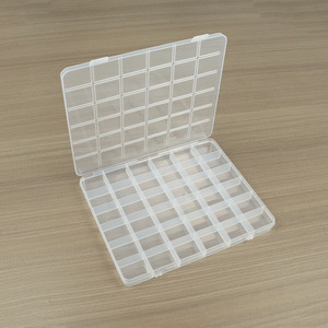 Transparent Plastic 36 Compartment <b>Storage</b> <b>Box</b> For Beads Jewelry <b>Small</b> Parts Organizing Desktop Organizer - Product Image 1