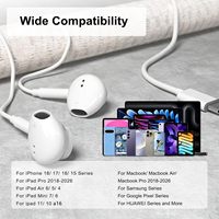 Écouteurs filaires universels 3,5 mm avec microphone, écouteurs Type-C, appels mains libres, subwoofer, écouteurs musicaux ergonomiques et confortables