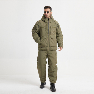 Conjunto de Chaqueta y Pantalones Acolchados de Invierno con Capucha para Hombre SF47 713, Ropa de Exterior de Nailon - Product Image 4