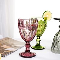 Gobelets à vin en PET diamantés de 11 oz, incassables, réutilisables, verres à eau résistants aux chocs, verrerie pour mariage et bar