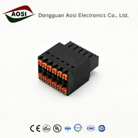 15EDGKNHB Bornier de raccordement PCB enfichable 3,5 mm à double rangée, type à ressort, connecteur KF2EDGES