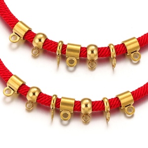 ลูกปัดปลายเชือกแบบมีห่วง |   ตัวเว้นระยะทรงกลมสแตนเลสสตีลชุบทอง 18K PVD สำหรับทำสร้อยข้อมือ สร้อยคอ DIY - Product Image 3