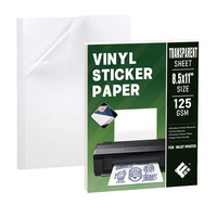 Mejor Precio, Lámina Holográfica Transparente Impermeable para Impresión de Inyección de Tinta, Láminas de Vinilo Personalizadas, Papel Adhesivo Imprimible