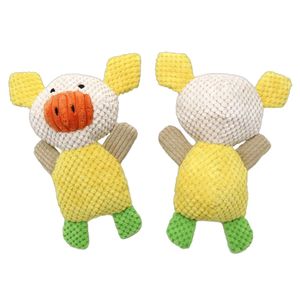 Fabrikant Nieuwe Aankomst Multi Kleuren Huisdier Schattig Dier Grappig Varken Onverwoestbaar Pluche Speelgoed Kauwen Kies Hond Speelgoed Met Pieper - Product Image 4