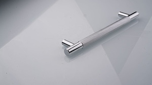 Modern Simple Gold Cabinet Wardrobe <strong>Door</strong> Round Rod Handle Knurling Carved Zinc Alloy Drawer Pulls - Product Image 5