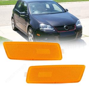 Réflecteur de pare-chocs avant à LED pour Volkswagen Golf 5 GTI 2003-2008, lentille 1K5945072A 1K5945071A, côté droit et gauche, forme plate - Product Image 2