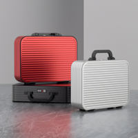 Valise à roulettes de voyage en alliage d'aluminium Spinner Cadre en aluminium étanche antivol Poignée dure Document d'affaires Sac d'ordinateur