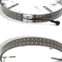 Bande lumineuse pour roue, design simple face, 10 rangées, intensité extrême, 2440 LED, pré-assemblée, blanc pur, version mise à jour