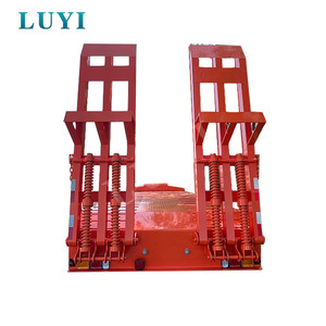Promotion : Semi-<span class=keywords><strong>remorque</strong></span> surbaissée en acier à <span class=keywords><strong>2</strong></span> <span class=keywords><strong>essieux</strong></span>, capacité 40 tonnes, LUYI, haute qualité, 12,5 m, pour transport de machines lourdes - Product Image 3