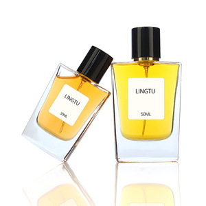 ขวดน้ำหอมแก้ว Lingtu 100 มล. 60 มล. ทรงสี่เหลี่ยมใส พร้อมฝาปิดสำหรับน้ำหอม - Product Image 2