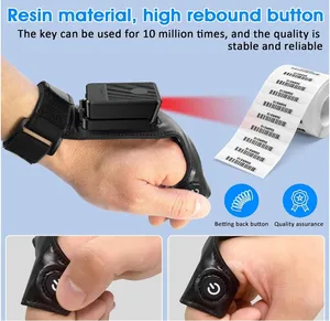 MJ-R80, портативный беспроводной сканер штрих-кодов Symcode 2D, портативный USB-интерфейс, 2,4 г, черный, A4, 32-бит - Product Image 2