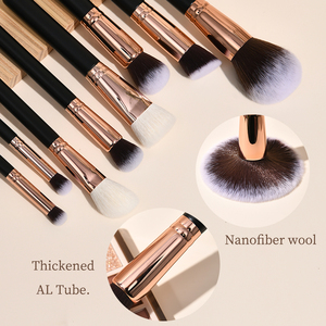 Amission, fabricant professionnel de qualité depuis 20 ans, OEM, personnalisation de l'ensemble de pinceaux de maquillage, 20 pièces, pinceaux de maquillage de luxe pour le visage, les yeux et le correcteur - Product Image 3