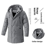M8XL [Expédition aujourd'hui] 9788 Blouson bomber en coton de style coréen pour homme et jeune homme, mi-long, épais, de haute qualité, à capuche, sans repassage