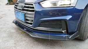 สไตล์คาร์บอนไฟเบอร์กันชนหน้ากันชนสำหรับ Audi A5 B9 <span class=keywords><strong>S5</strong></span> 2017-2019 Carbon Fiber Front Lip รถชุด - Product Image 4