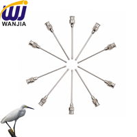 Aiguille d'alimentation pour oiseaux WANJIA, en acier inoxydable, canule vétérinaire pour l'alimentation des perroquets et des canaris, Aguja De Alimentacion Para Aves