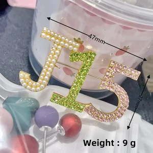 2024 Sigma Gamma Rho PEA perla cristal Rhinestone solapa broche Pin para mujeres joyería <span class=keywords><strong>regalos</strong></span> REUNIÓN DE <span class=keywords><strong>HERMANAS</strong></span> - Product Image 2