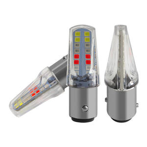 ไฟเบรค LED สำหรับรถยนต์และมอเตอร์ไซค์ 1157 2835 32SMD ไฟท้ายแบบกระพริบพร้อมเอฟเฟกต์สตรีมเมอร์ สามสี สภาพใหม่ หลอดไฟ - Product Image 6