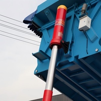 Cric hydraulique télescopique multi-étages, cric hydraulique pour camion à benne basculante, cric à longue course pour la construction