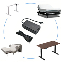 Adaptateur secteur AC/DC 29V 2A 2 broches pour vérin linéaire de bureau électrique, moteur de levage, chaise inclinable, canapé, table, fauteuil inclinable, alimentation électrique