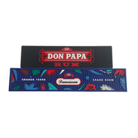 Tapis de bar personnalisé en PVC et silicone, tapis de bar en caoutchouc anti-dérapant, plateau anti-gouttes pour bière, tapis de bar pour pub, tapis de service antidérapant