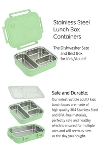 Boîte à lunch en acier inoxydable 304, anti-fuite, portable, boîte à collation métallique, vente chaude Aohea - Product Image 4