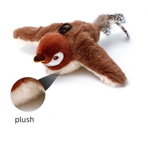 Kingtale Tùy Chỉnh Điện Mèo Đồ Chơi Âm Thanh Làm Cho Vật Nuôi Sang Trọng Đồ Chơi Mèo Đồ Chơi Có Thể Sạc Lại Flapping Chim Chim Chim Chim sẻ - Product Image 1