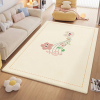 Tapis moderne abstrait en velours polyester antidérapant à poils longs, élégant, pour chambre à coucher, salon, dortoir, chambre d'enfant, décoration intérieure
