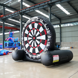 Jogo inflável do esporte do dardo do futebol do tiro do jogo inflável do alvo do pontapé do futebol 4.5m altos exterior - Product Image 1