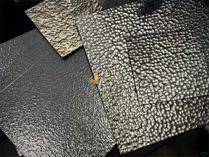 EX304 tôle d'acier inoxydable martelée à la main en métal 304 tôle d'acier inoxydable décorative tôle métallique martelée en laiton antique - Product Image 3