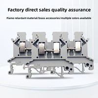 Bloc de jonction de rail DIN de type UK2.5B, connecteur universel UK-2.5N, pièces en cuivre pur, 2,5 mm², OEM ODM