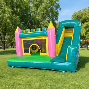 Château gonflable de qualité commerciale avec toboggan intégré, structure de saut pour enfants, idéal pour les fêtes et la location à domicile - Product Image 3