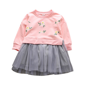 Vêtements de boutique pour enfants en gros, robes de soirée pour petites filles avec manches longues pour les occasions spéciales - Product Image 1