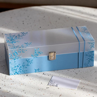 Boîte à biscuits au chocolat avec fermoir en métal de luxe, emballage personnalisé pour mariage, boîte de présentation de chocolats, bonbons, desserts, emballage cadeau en acrylique