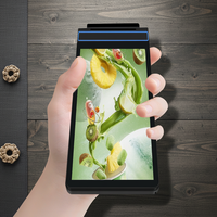 Terminal de point de vente portable Android 13.0 avec écran tactile de 58 mm, lecteur d'empreintes digitales, imprimante thermique de 80 mm, USB, 3 Go de RAM, 16 Go de SSD