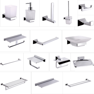 Portarrollos de papel higiénico montado en la pared ajustable de latón cromado negro moderno soporte de papel de seda de baño - Product Image 6