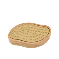 Lime à pieds en bambou écologique à long manche, outil de pédicure, lime à talon en acier inoxydable transfrontalier, lime à talon unique