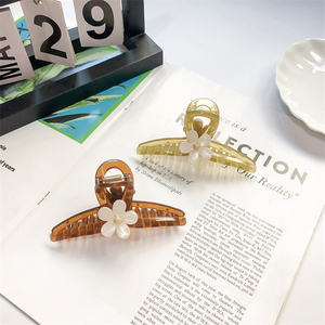 Kẹp Nối Tóc Nhựa Hoa Trà Cá Tính Thiết Kế Mới Kẹp Tóc Cá Mập Xu Hướng Mùa Hè Dễ Thương Thời Trang Cho Bé Gái - Product Image 4