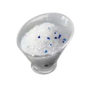 可定制友好的无结块硅胶沙粒填充物清洁蓝水晶猫砂，用于猫厕清洁