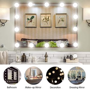 Lampes à miroir LED 5V 3 couleurs pour <span class=keywords><strong>kit</strong></span> d'éclairage de vanité Hollywood avec 2 6 10 14 ampoules pour éclairage de maquillage de vanité de salle de bain - Product Image 6