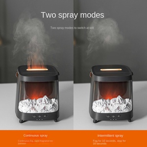 Difusor de Aroma de llama Aurora 3D transfronterizo, humidificador de escritorio eléctrico para el hogar, simulación de Control remoto, plástico de carbón - Product Image 2