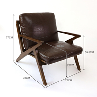 Fauteuil d'appoint en bois moderne pour salon, chaise de hall avec accoudoirs en bois courbé et assise en tissu