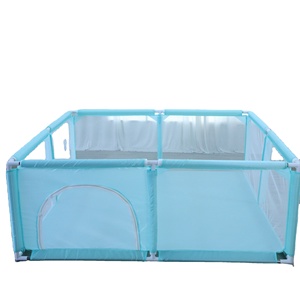 Barrière de sécurité intérieure pliable clôture de jeu pour enfants clôture de marchette avec tapis rampant pour usage domestique parcs pour bébés - Product Image 1