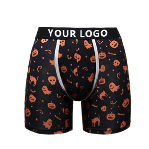 Halloween Digital Print Men's Comfortable Breathable Boxers European And American Soft Underwear Boxer Shorts